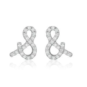 💛 NEW 925 Ampersand & CZ Earrings